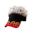 thumbnail image 1 of Gorra de béisbol con pelo sintético para mujer, estilo casual, ideal para fiestas, con visera y pelo sintético., 1 of 9