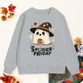 thumbnail image 4 of Towmus Girl Sweatshirts Halloween Ghost Cute Print Shirt Long Sleeve Pullover 6-12 Years Fall Tops, 4 of 5