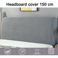 thumbnail image 2 of Stretch Bed Headboard Cover,Small Square Jacquard Headboard Slipcover, Dustproof Bed Head Cover for Bedroom，Dirtproof Bed Headboar - style:style 1, 2 of 7