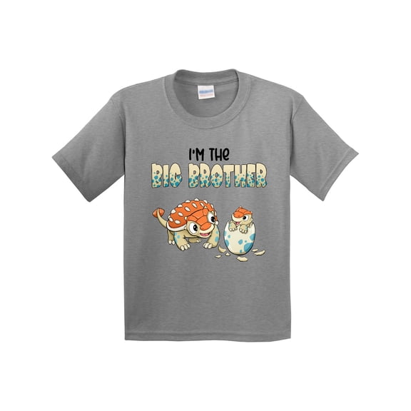 Inktastic I'm the Big Brother Ankylosaurus Bros Youth T-Shirt