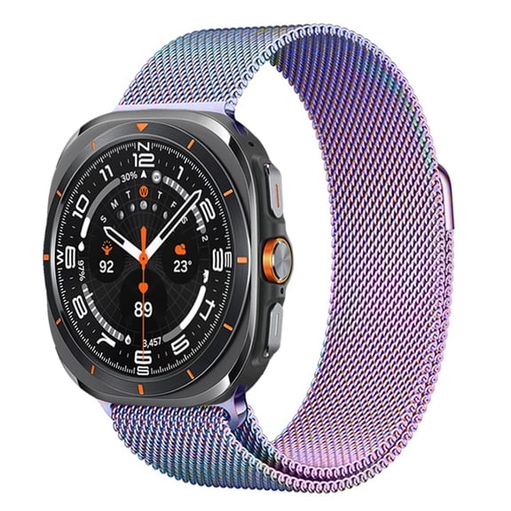 Galaxy Watch Ultra Bands 47mm (2025/2024),Magnetic Metal Wristband Stainless Steel Mesh Milanesse Loop Replacement Strap Compatible with Samsung Galaxy Watch Ultra 2/Ultra for Men Women