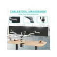 thumbnail image 3 of Amer Mounts Hydra HYDRA3XL Flat or Curved Display Clamp Desk Mount White/Black, 3 of 5