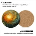 thumbnail image 3 of Bahomeck Drink Coasters Set Of 6 With Holder Whirlpool Nebula Galaxy Spira Water Absorbent Ceramic Coasters Tabletop Protection,Suitable For Various Cup,Home Decor, 3 of 4