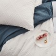 thumbnail image 2 of Luxury 100% Cotton Chenille 4 Pcs Bedding Set - White, 2 of 9