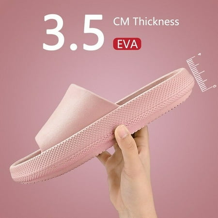 

QWZNDZGR Big Sale Men Flip Flops Women New Soft EVA Thick Sole Slides Summer Sandals Couples Slippers Home Non Slip Bathroom Shoes