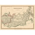thumbnail image 2 of Smith 24x18 White Modern Wood Framed Museum Art Print Titled - Russian Asia Empire Russia - Smith 1808, 2 of 4