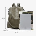 thumbnail image 2 of Women's anti-theft backpack, faux leather shoulder bag, 2 of 5