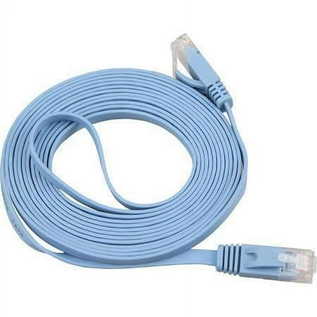 Cablevantage CAT7 Ethernet Ultra Flat Patch Cable Shielded Modem Router PS4 PC Gigabit Speed 75FT Blue price history on PriceWatchPro