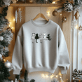 thumbnail image 3 of Women's 5 Cats Print Sweatshirt Letter Print Sweatshirt 1 Pcs Graphic Casual Pullover Sweatshirts - Comfortable Crew Neck, Soft Casual Tops, 3 of 5