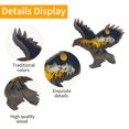 thumbnail image 4 of Estatua del águila - Águila tallada con adornos de luces Escultura Estatuilla decorativa Likrtyny Libre de BPA, 4 of 8