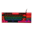 thumbnail image 3 of Clavier de Jeu Mécanique avec Commutateur Bleu, Clavier Rétroéclairé RVB, Clavier d'Ordinateur Filaire Compact 87 Touches pour Ordinateur Portable PC Gamer, 3 of 8