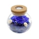 thumbnail image 2 of Botella de cristal de los deseos Naiovety flores verdaderas azul, 2 of 6