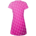 thumbnail image 2 of D20 Gamer Critical Hit and Fumble Pink Pattern All Over Juniors Beach Cover-Up Dress Multi LG, 2 of 2