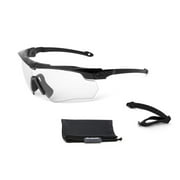 Suppror, Safety Glasses, Anti-Fog & Anti-Scratch, Clear Lens, Black Frame, Half-Frame