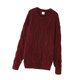 thumbnail image 1 of Suéter de mujer festivo de cuello redondo, jersey de invierno para fiestas, sudaderas gruesas lisas Rojo, 1 of 9