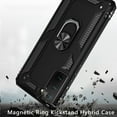 thumbnail image 2 of Hybrid Case Cover & Matte Screen Protector & 10ft USB-C Cable for Samsung Galaxy S22 (6.1") - Metal Ring Kickstand & TPU Film Anti-Glare & Type-C Charger Cord Accessory Bundle, 2 of 16