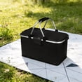 thumbnail image 2 of Collapsible Insulated Picnic Basket - Waterproof Oxford Fabric Portable Cooler Basket with Aluminum Handles for Outdoor Camping, Picnics & Beach Trips (1pc,Size/Colour as Pictured), 2 of 6