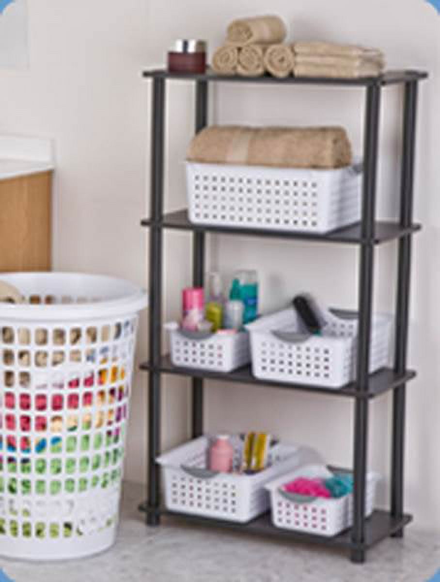 Sterilite Deep & Medium Ultra Plastic Storage Bin Organizer Basket Pair (12 Pack)
