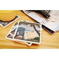 thumbnail image 3 of Santa Monica, California, Adirondack Chairs and Sunset (Absorbent Ceramic Coasters Set of 4 Matching Images, Cork Back, Kitchen Table Decor), 3 of 3