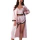 thumbnail image 1 of Camisón Gibobby Lencería Satén Chemise Sexy 3 piezas rosa XL, 1 of 4