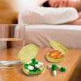 thumbnail image 6 of Small Pill Box (3 Pack), Daily Mini Pill Organizer Portable for Purse Pocket,Travel Pill Case Medicine Storage Container Earplug Case (Yellow）, 6 of 14
