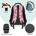 thumbnail image 4 of Yuyamidu Strawberry Axolotl Backpacks for High School Pink Book Bag with Front Pocket & Side Pockets Girls Schoolbags Large Capacity Bookbags, 4 of 7