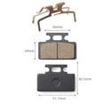 thumbnail image 1 of Motorcycle Brakes Front Rear Disc Brake Pads Shoes with Separation Spring for GY6 50cc 125cc CBX  Scooter Moped, 1 of 3