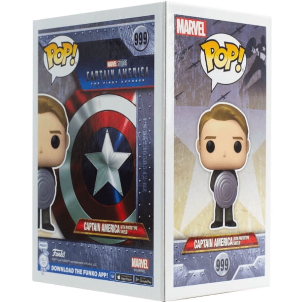 Funko Pop! 999 Marvel- Captain America with Prototype Shield Vinyl
