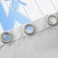 thumbnail image 4 of Castle Fairy Teens Boys Girls Bowknot Personalized Initial K Blackout Curtains Set of 2 (52x84 Each),Blue Geometric Stripes Window Curtains,Dreamy Princess Curtains and Drapes, 4 of 6