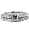 Pompeii 1ct SI Half Eternity Diamond Wedding Ring Set 14K White Gold (G/H,SI)