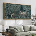 thumbnail image 4 of IDEA4WALL Extra Large Framed Canvas Print Wall Art Classic Woodland Deer in Forest Artwork Nature Wilderness Antique Retro Fine Art Decorative Relax/Calm for Home Decoration - 60"x30", 4 of 5