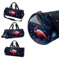 thumbnail image 3 of Flamingo Dance Bag Shoe Bag Gym Bag Yoga Bag, Sports Bag, Size 17.7 inches, Interior Zipper Pocket, Large Capacity, 3 of 6