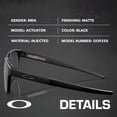 thumbnail image 2 of Oakley OO9250 Actuator Rectangle Shaped Polarized Sunglasses for Men - Includes Official Eyewear Kit - Matte Black Frame with Prizm Black Lens, 2 of 6