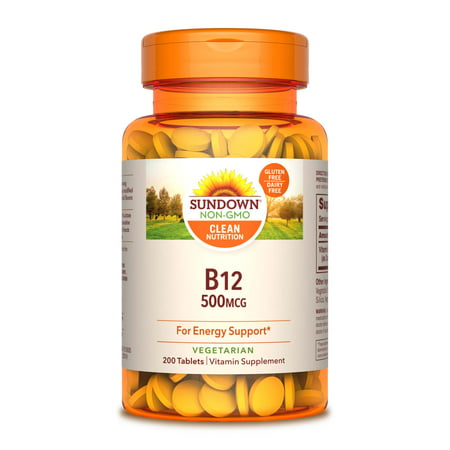 Sundown Naturals Vitamin B 12 500 Mcg 200 Tablets