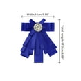 thumbnail image 2 of INSPIRE CHIC Broche de cinta para mujer, lazo, corbata, broches para bodas y fiestas, color azul, 2 of 4