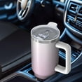 thumbnail image 6 of Modern 40oz Tumbler– Stainless Steel Insulated Tumbler with Handle and Straw, Large Capacity Travel Cup for Hot & Cold Drinks, 6 of 7