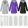 thumbnail image 3 of MesaSe Coupe-Vent Imperméable à Capuche pour Femmes avec Fermeture Éclair, Doublé, Léger, Manteau de Pluie d'Extérieur 4TG, 3 of 3