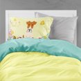 thumbnail image 2 of Carolines Treasures BB6101PILLOWCASE Easter Eggs Wire Fox Terrier Fabric Standard Pillowcase, 2 of 2