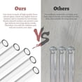 thumbnail image 4 of 8 Pcs Reusable Glass Straws - Lfgb Certified Transparent Straws, 4 of 5