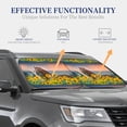 thumbnail image 4 of Balery 2 Piece Horse Sunflowers Car Windshield Sun Shade|Foldable Front Windshield Shade for Car Front Window for Most Sedans SUV Truck-Small, 4 of 7