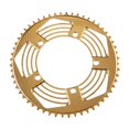 thumbnail image 2 of de plegable de 5 pernos, piezas de piñón de aluminio de rueda de cadena 130BCD Guía de cadena estrecha para reemplazo de , oro, 56T Macarena Plato de bicicleta plegable, 2 of 8
