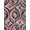 Pink Black Gray, Pattern 16, variant on ODIKA 8'x10' Washable Area Rug Grey Contemporary Punk Interlocking Brushstroke Swirl Pink Abstract Refined for King Size Bedroom Under Bed, Master Suite, Non-Shedding, Easy Care