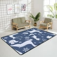 thumbnail image 4 of GZHJMY Soft Foam Nursery Area Rugs Winter Snowflakes Deer Fox Bird Non Slip Play Mats for Kids Boys Girls Playing Room Living Room72x48 inch Carpet Runner, 4 of 6