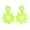 Fluorescent Yellow, variant on HUANLEDASH 1 Pair Cute Hollow Flower Dangle Earrings Vintage Acrylic Exaggerated Stud Drop Earrings Fashion Jewelry Accessories Gift