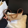 thumbnail image 2 of Bolso Cruzado Paja Masa Tejido Femenino Con Correa Ajustable para Mujer, 2 of 9