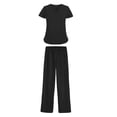 thumbnail image 4 of Conjunto de Cuidador para Mujer Salvador Uniforme de Enfermería Ropa de Trabajo Femenina Camiseta Quirúrgica de Manga Corta Y Pantalones con Cordón XL, 4 of 10
