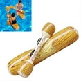 thumbnail image 3 of Jeu de Bouée Gonflable Jouets de Rangée Jouets de Piscine Bataille Radeaux en Rondins Piscine Sports Nautiques Flotteur de Piscine Extérieur Jouets d'Eau Kaki Foncé_Perfect Gift, 3 of 5