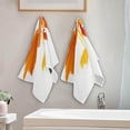 thumbnail image 4 of Autumn Maple Leaf Hand Towels, Golden Music Note Kitchen Towel Ultra Soft and Absorbent,Decorative Fingertip Face Towel for Bathroom Hotel, 2 PCS, 28.3"x 14.4", 4 of 6