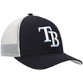 thumbnail image 3 of Men's '47 Navy/White Tampa Bay Rays Primary Logo Trucker Snapback Hat, 3 of 4