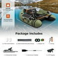 thumbnail image 3 of Goplus Inflatable Fishing Float Tube w/Pump & Storage Pockets & Fish Ruler Green, 3 of 10